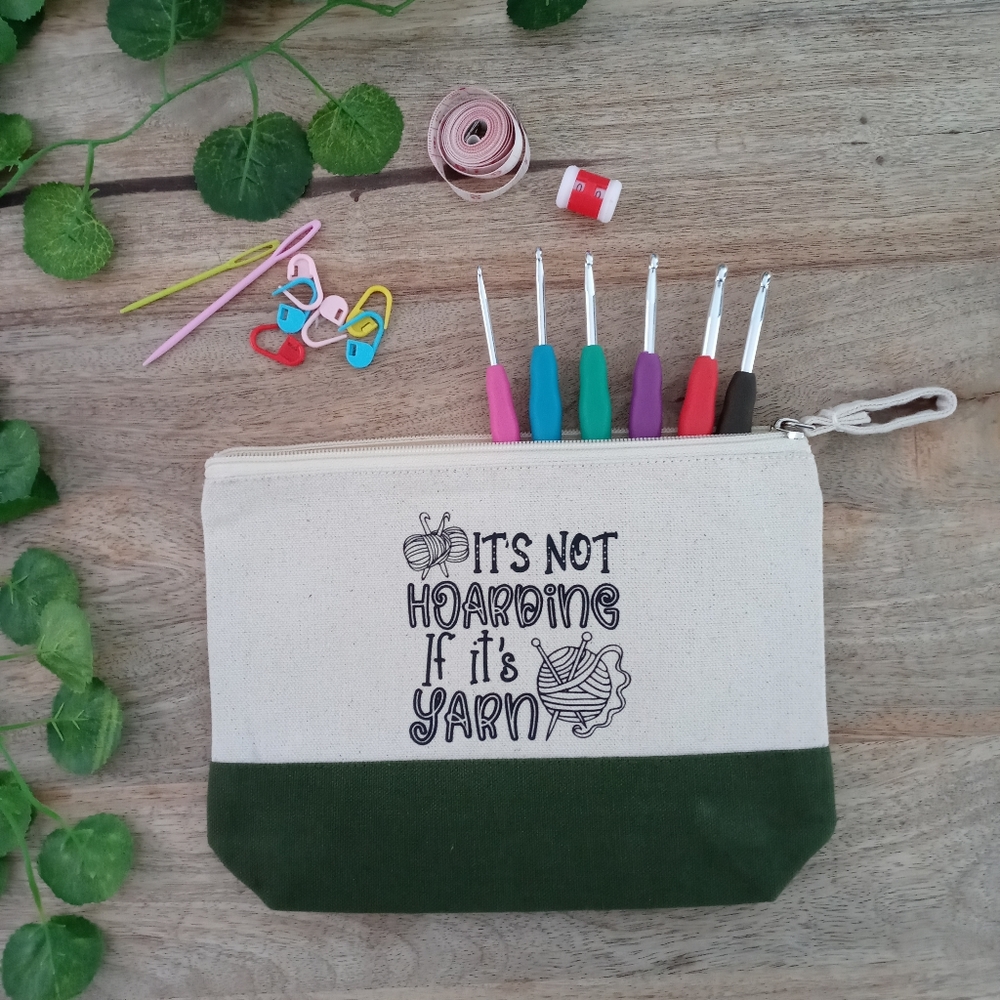 Handmade Its not hoarding if its yarn Canvas Bag